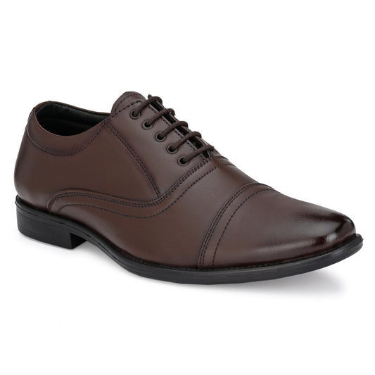 Shelby Genuine Leather Light Weight Toe Cap Formal Derbies