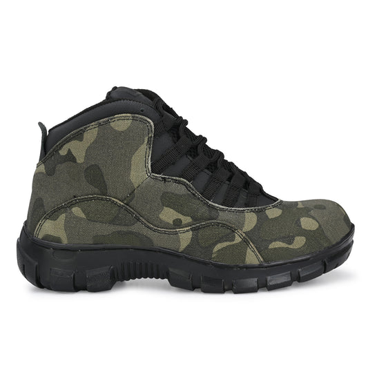 Eego Italy Stylish Camouflage Steel Toe Safety Boots