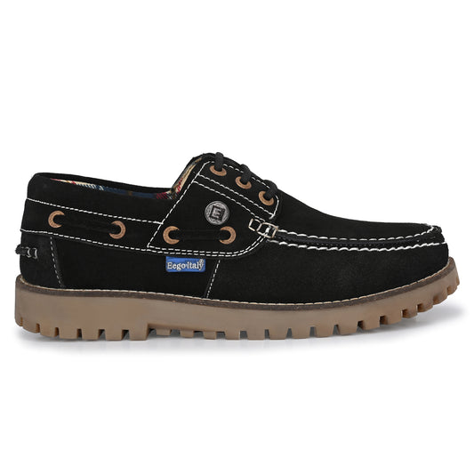 Dexter Real Leather Boat Shoes Black