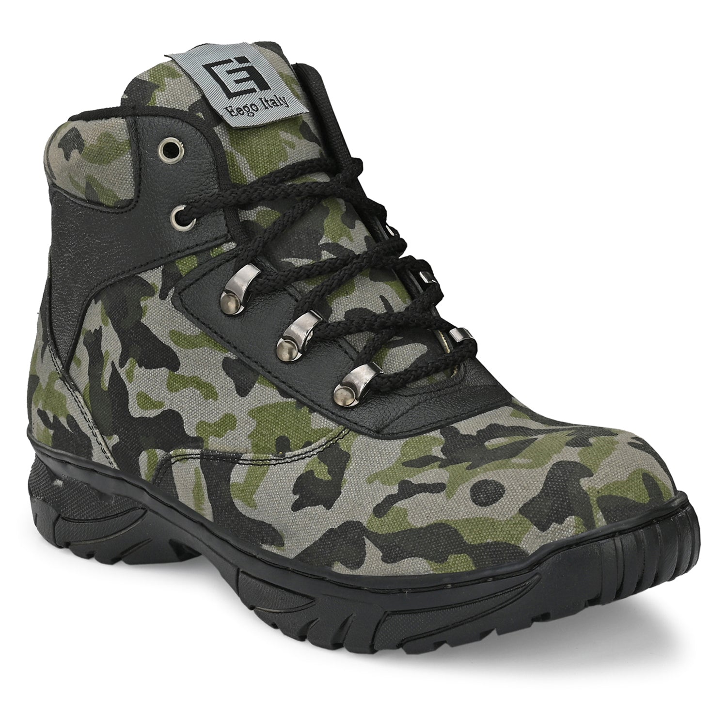 Eego Italy Steel Toe Military Boots - Main Image