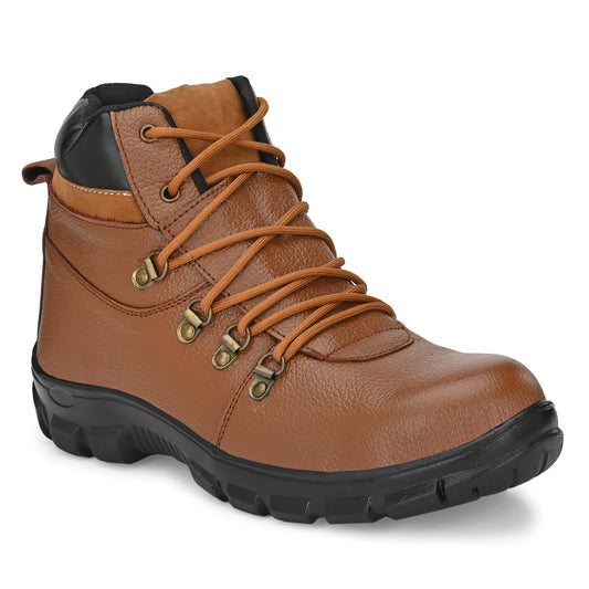 Eego Italy® Tan Leather Men's Steel Toe Safety Boots