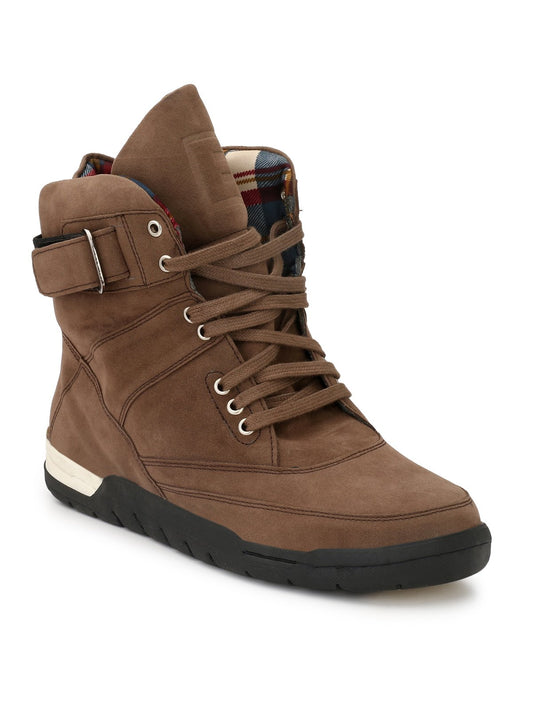 Downtown High Top Boots NR-6-BROWN