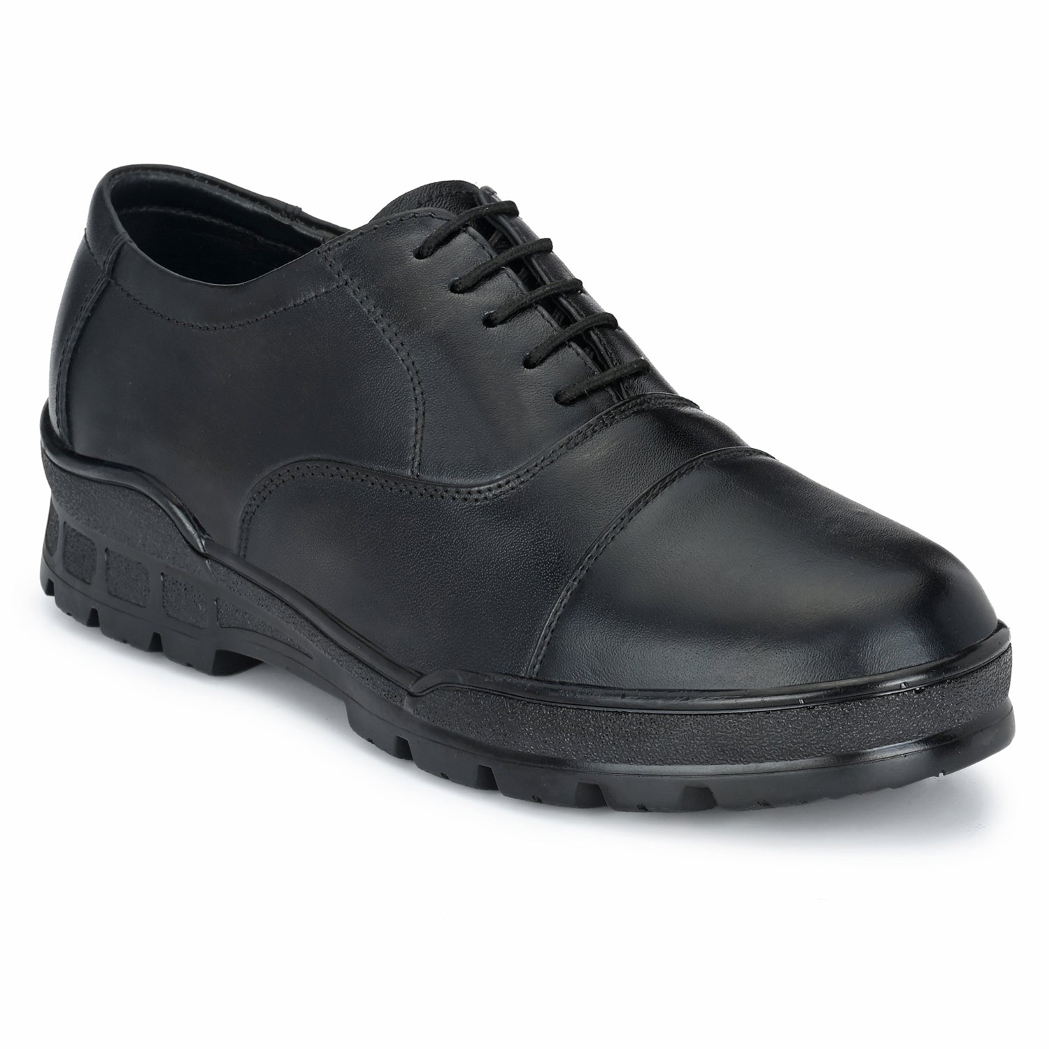 Black Leather Shoes Black Shoes Police Uniform Dabang Genuine
