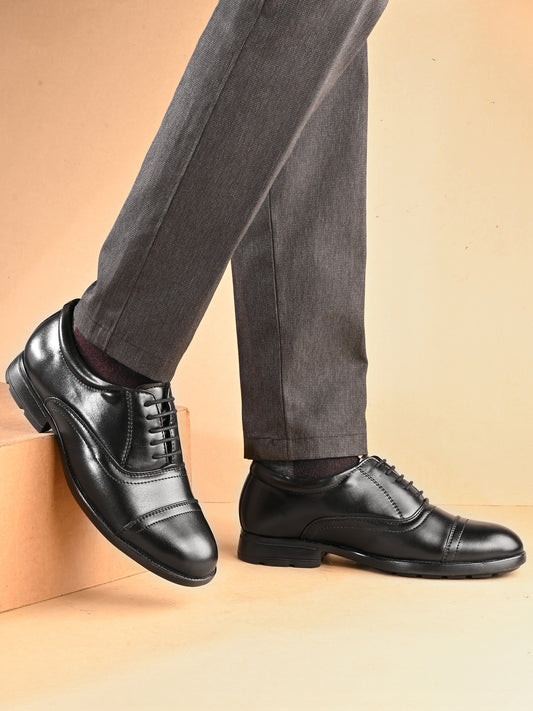 Eego Italy SHARP Light Weight Padded Formal Cap Toe Lace Up Shoes