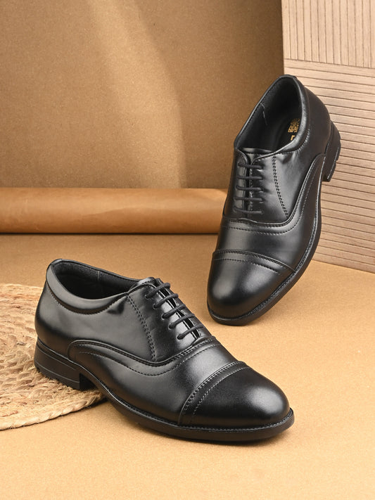 Eego Italy SHARP Light Weight Padded Formal Cap Toe Lace Up Shoes