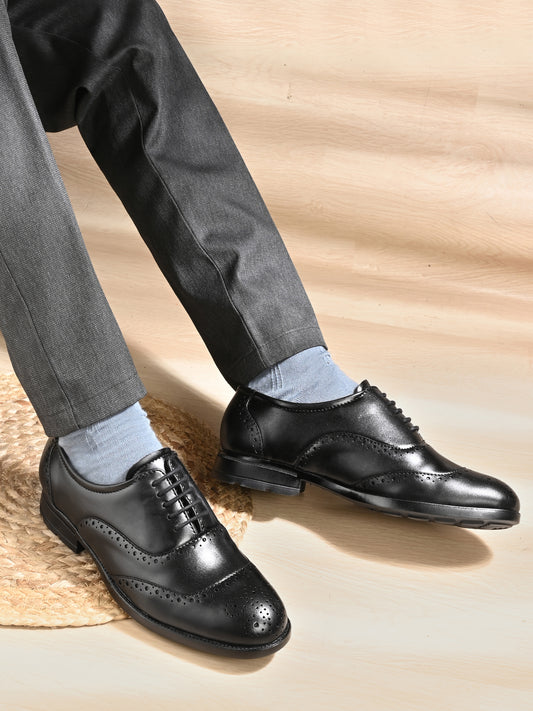 Eego Italy RULER Light Weight Padded Formal BROGUE Lace Up Shoes