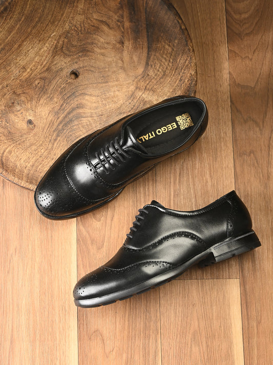 Eego Italy RULER Light Weight Padded Formal BROGUE Lace Up Shoes