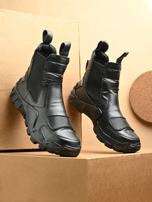 Eego Italy Genuine Leather 4x4 Outdoor Chelsea Boots for Men