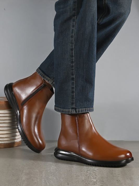 Eego Italy Light Weight Chelsea Boots with YKK Zippers