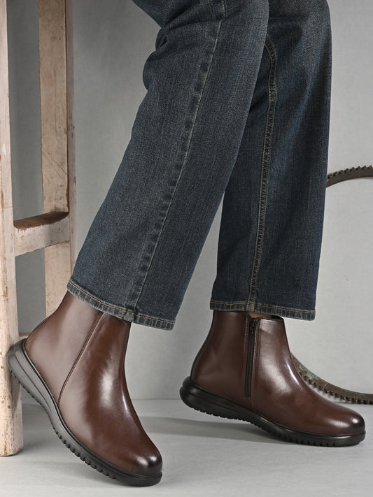 Eego Italy Light Weight Chelsea Boots with YKK Zippers