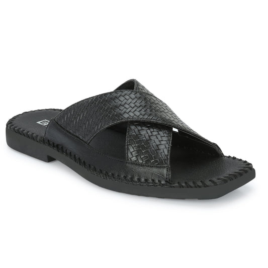 Eego Italy Party Wear Ethnic Slippers HERO-2-BLACK (Sale@499)