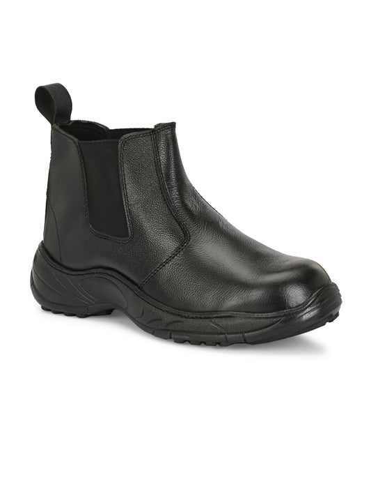 Dope Genuine Leather Steel Toe Safety Chelsea Boots