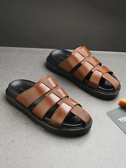 Eego Italy Men's Height Increasing Padded Slipper