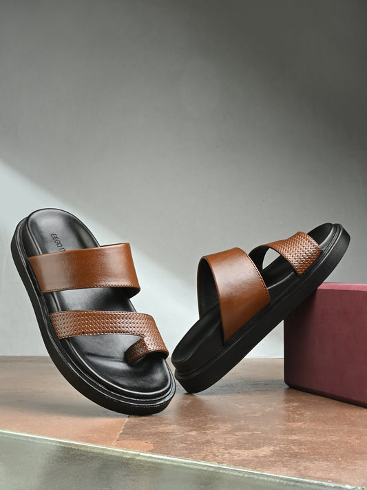 Eego Italy Men's Height Increasing Padded Slipper