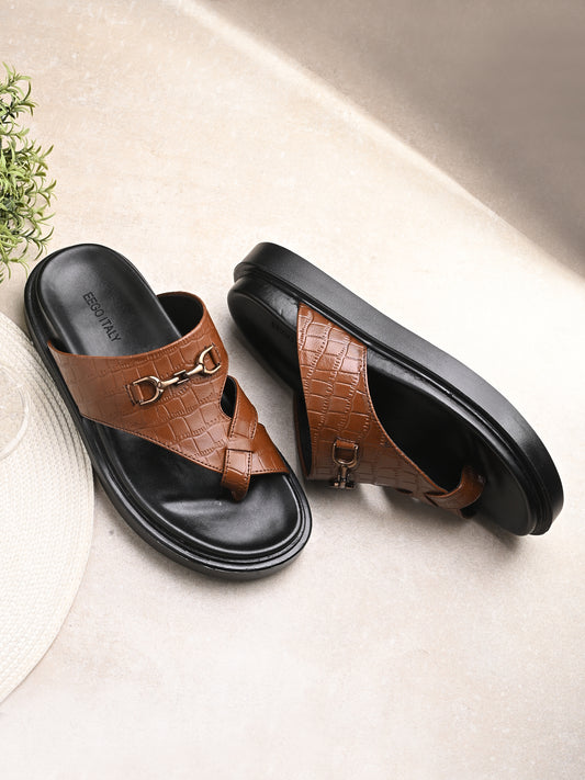 Eego Italy Men's Height Increasing Padded Slipper