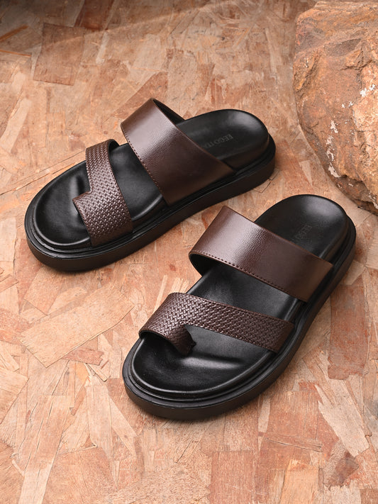 Eego Italy Men's Height Increasing Padded Slipper