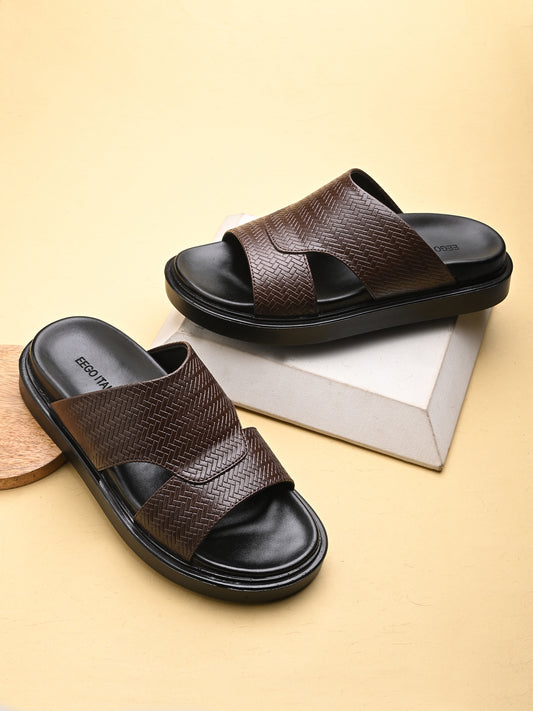 Eego Italy Men's Height Increasing Padded Slipper