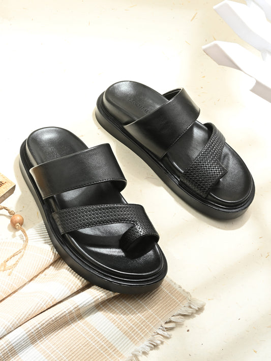 Eego Italy Men's Height Increasing Padded Slipper