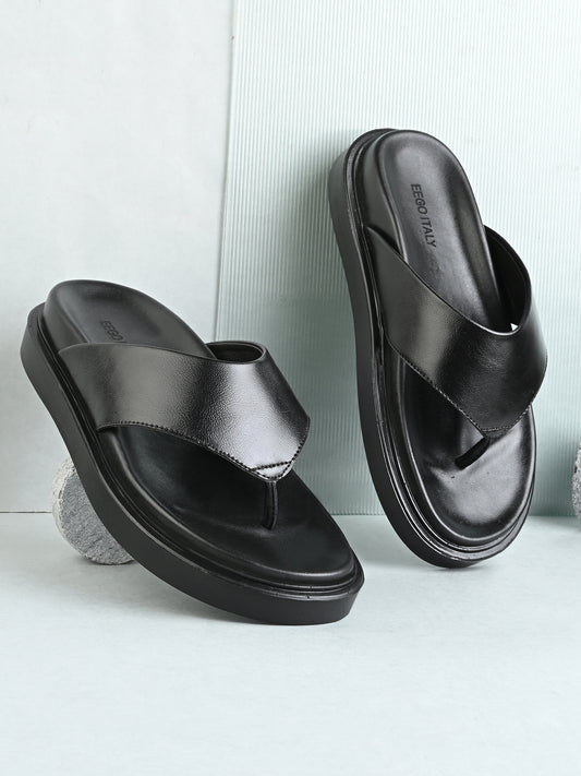 Eego Italy Men's Height Increasing Padded Slipper