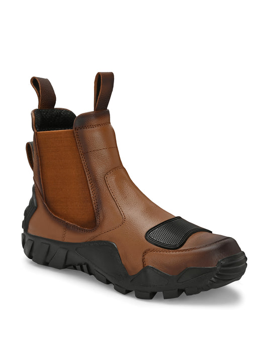 Eego Italy Genuine Leather 4x4 Outdoor Chelsea Boots for Men