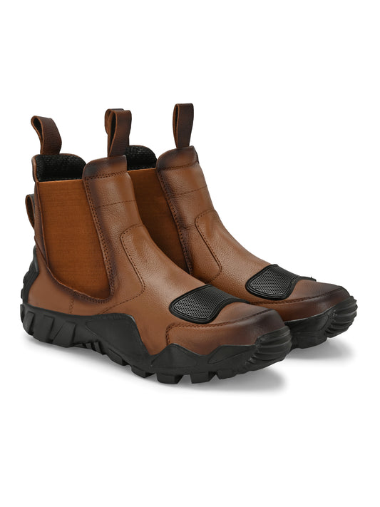 Eego Italy Genuine Leather 4x4 Outdoor Chelsea Boots for Men