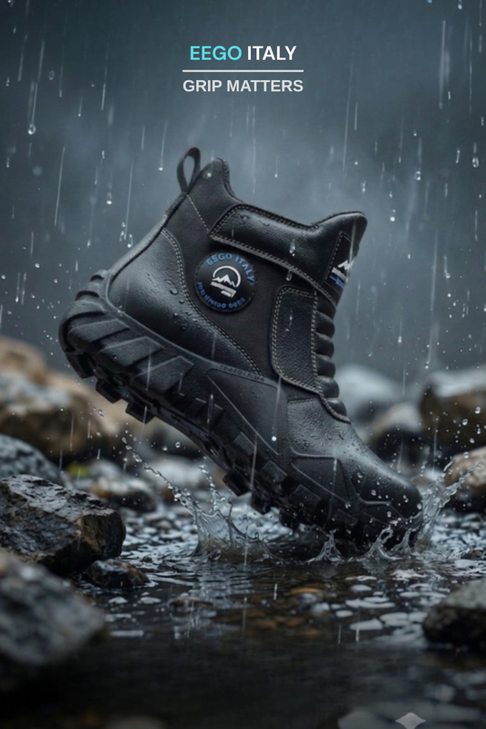 Eego Italy TREKGOAT Water-resistant Genuine Leather Trekking & Hiking Boots for Men