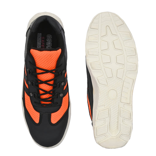 Eego Italy Genuine Leather Light Weight Steel Toe Fylon Safety Shoes