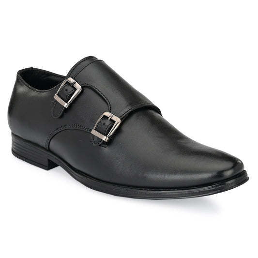 Legend Double Monk Genuine Leather Formal Shoes