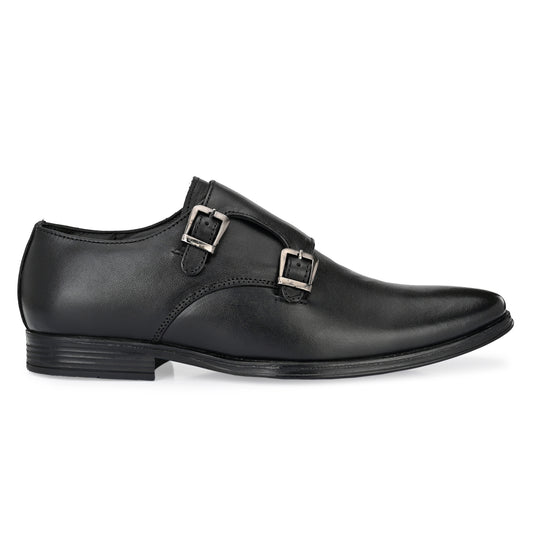 Legend Double Monk Genuine Leather Formal Shoes