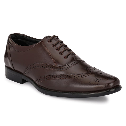 Eego Italy Light Weight Genuine Leather Lace Up Brogue Formal Shoes