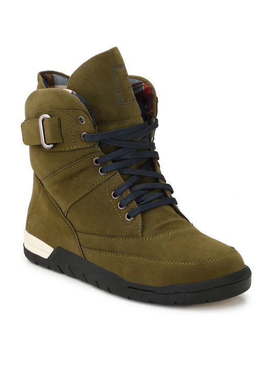 Downtown High Top Boots NR-6-GREEN