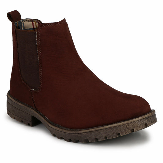 Eego Italy Stylish And Comfortable Chelsea Boots LEE-8-BROWN