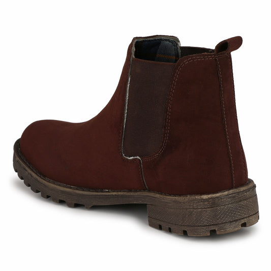 Eego Italy Stylish And Comfortable Chelsea Boots LEE-8-BROWN