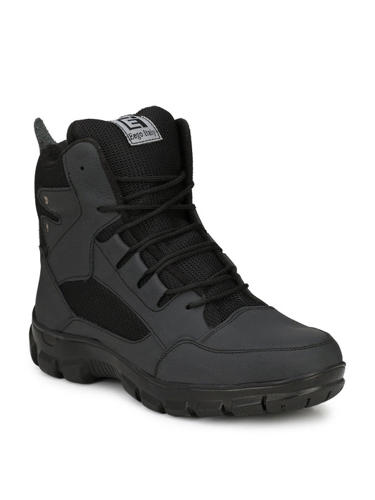 Eego Italy® Genuine Leather Steel Toe Safety Boots