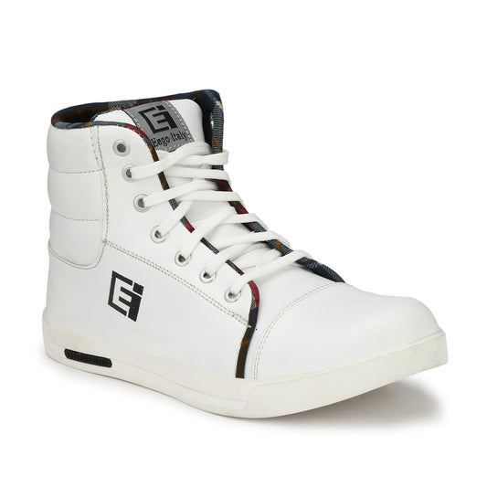 Eego Italy® High Top Boots KR-3-WHITE