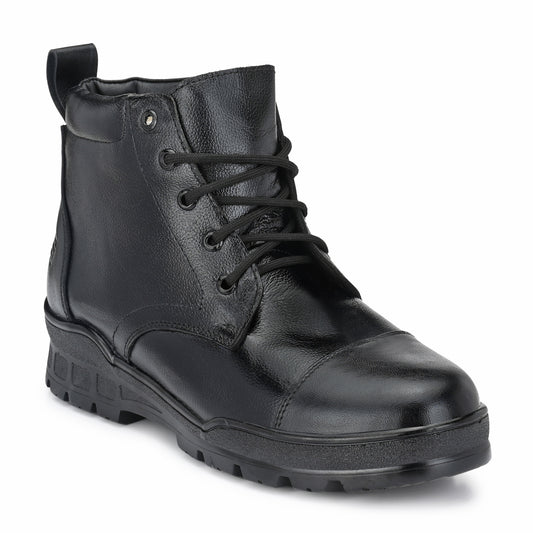 Dabang-3 Genuine Leather Service/ Security/ Police/ Administrative Official High Ankle Boots Pl-3